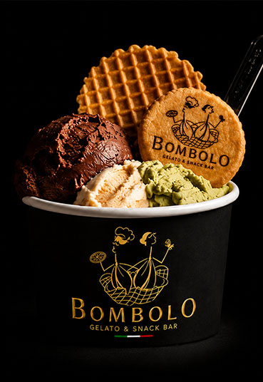 Hausgemachtes Gelato bei Bombolo